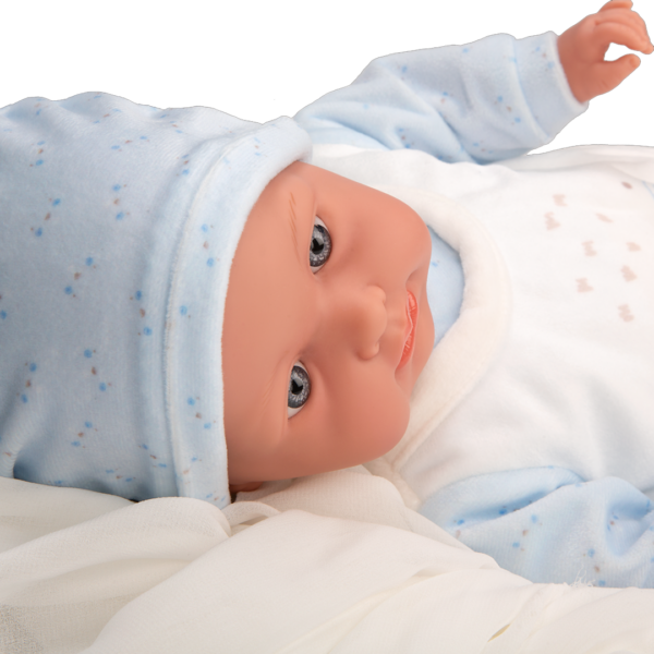 Boneca Elegance Arias Roy Azul c/ Mecanismo de Choro 42cm Autobrinca Online