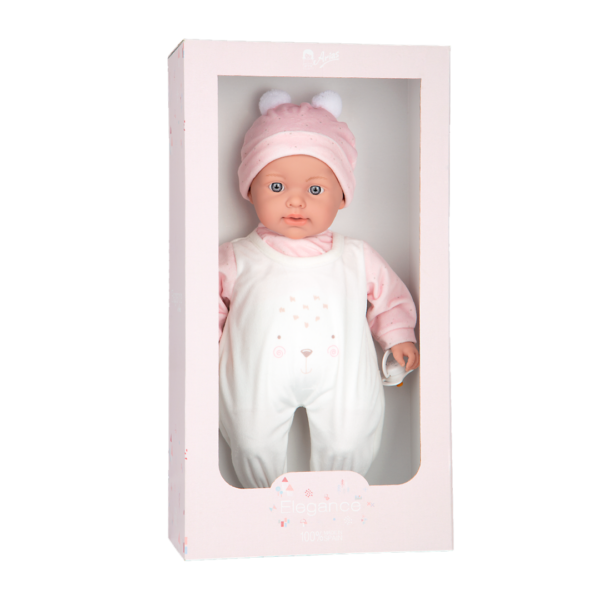 Boneca Elegance Arias Roy Rosa C/ Mecanismo de Choro 42cm Autobrinca Online