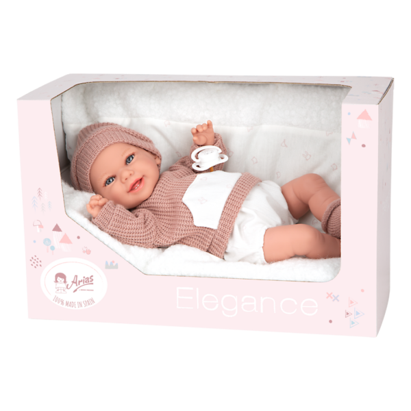 Boneca Elegance Arias Babyto c/ Peso e Almofada 35cm Autobrinca Online