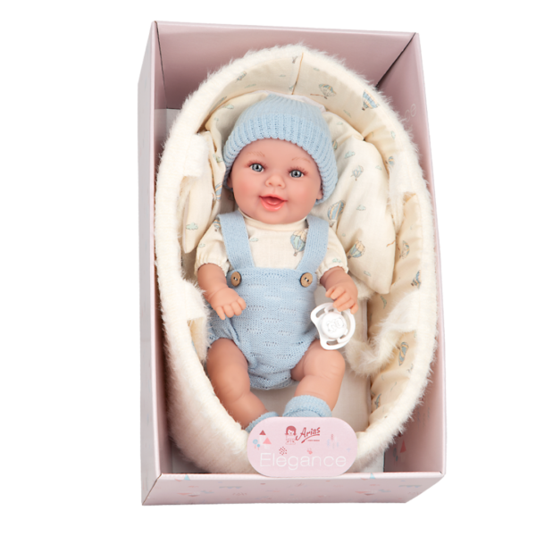 Boneca Elegance Arias Gadi Azul c/ Alcofa 33cm Autobrinca Online