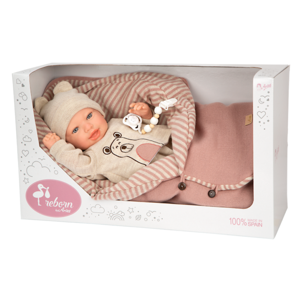 Bebé Reborn Arias Laín c/ Saco de Dormir 45cm Autobrinca Online
