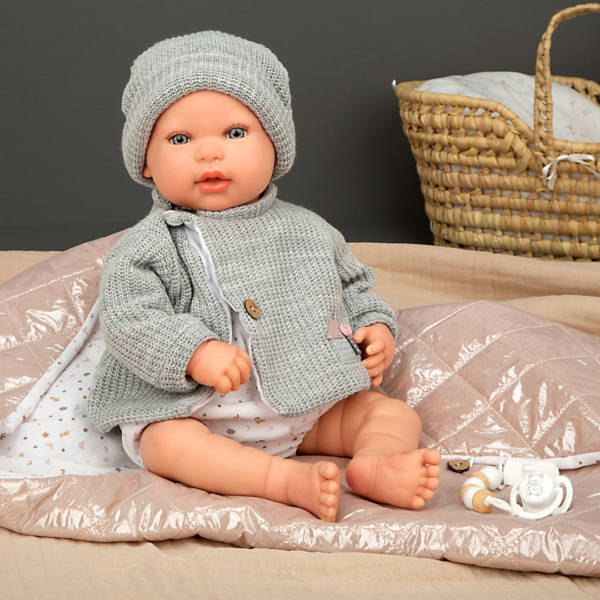 Bebé Reborn Olivia c/ Canção de Dormir 45cm Autobrinca Online