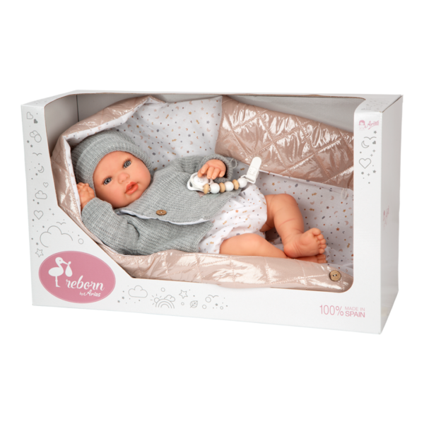 Bebé Reborn Olivia c/ Canção de Dormir 45cm Autobrinca Online