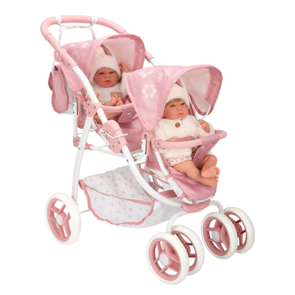 Carrinho Gémeos Elegance c/ Bolsa Arias 80cm Autobrinca Online