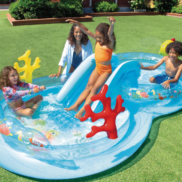 Piscina Intex Fundo do Mar 310x193x71cm Autobrinca Online