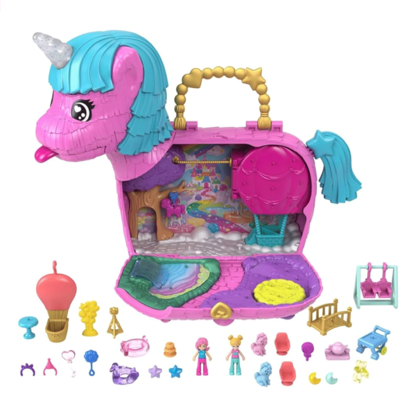 Polly Pocket Pinhata do Unicórnio Partyland Autobrinca Online