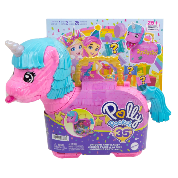 Polly Pocket Pinhata do Unicórnio Partyland Autobrinca Online