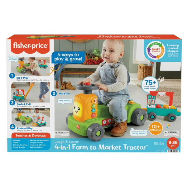 Primeiros Passos Fisher-Price Trator 4 em 1 Autobrinca Online